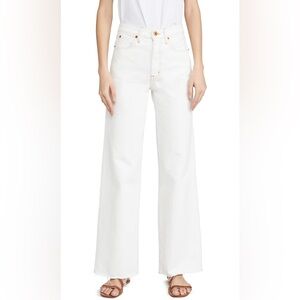 SLVRLAKE Women’s Grace White Flare Jeans - great condition